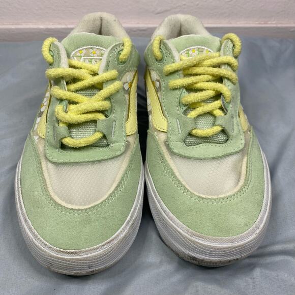 VANS Flower Patterns Womens Plain Logo Low-Top Sneakers 5.5 - Picture 3 of 8